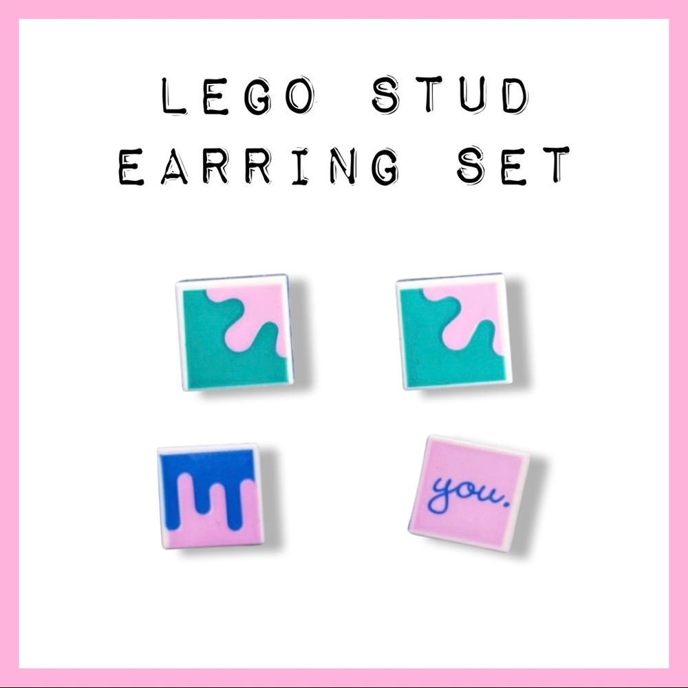 LEGO Dot Stud Earrings Set